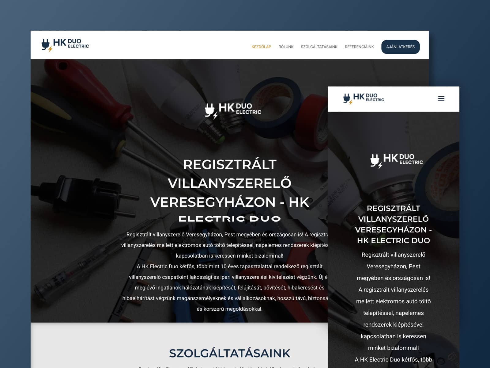 Regisztrált villanyszerelő Veresegyházon, HK Electric Duo - Wordrepss-honlapkészítés-vállalkozóknak - Digitális Ötletek