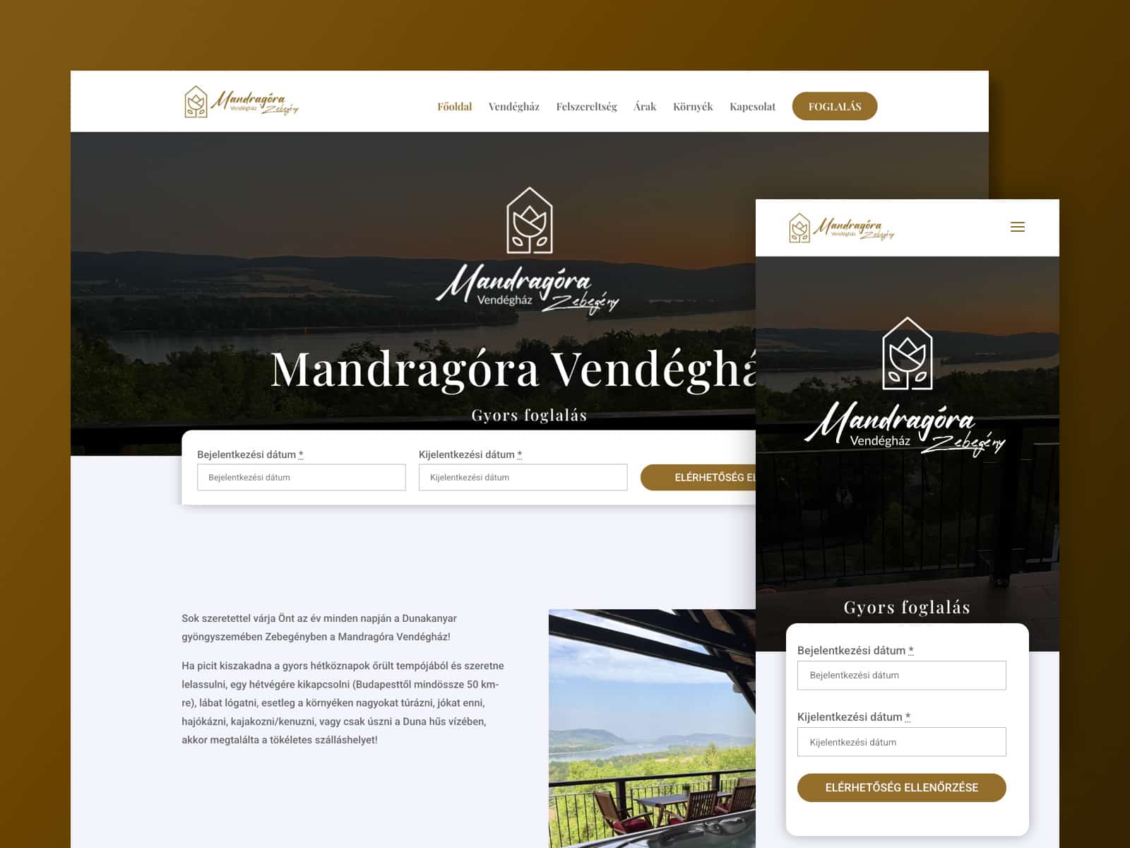 Mandragóra Vendégház - Wordrepss-honlapkészítés-vállalkozóknak - Digitális Ötletek